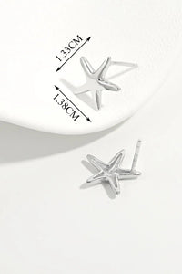 925 Sterling Silver Star Stud Earrings - Coolpeacock