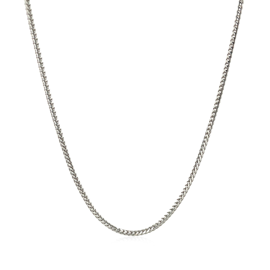 14k White Gold Franco Chain (1.20 mm)