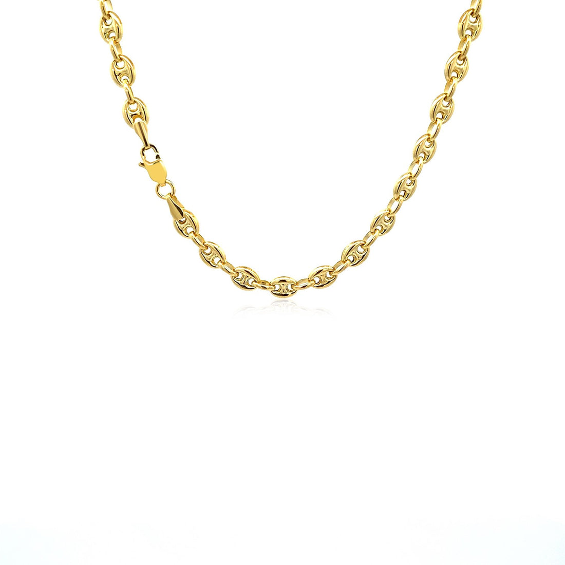 14k Yellow Gold Puffed Mariner Link Chain (4.70 mm)