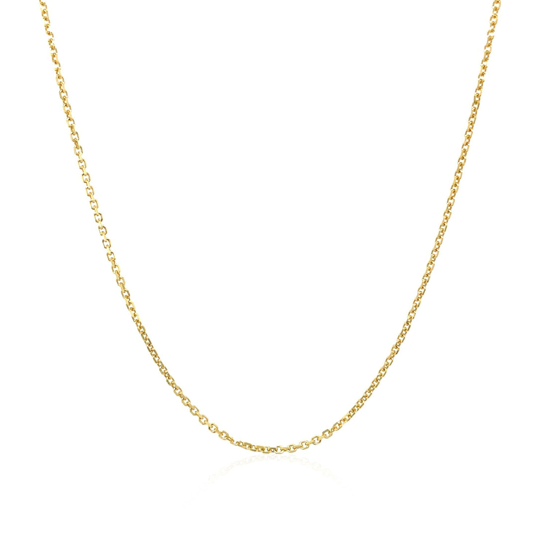 10k Yellow Gold Cable Chain (1.10 mm)