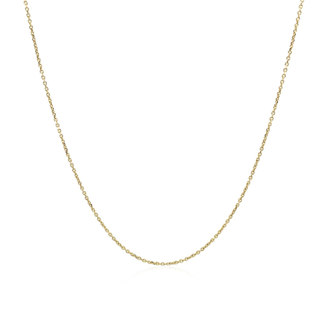 10k Yellow Gold Cable Link Chain (0.50 mm)