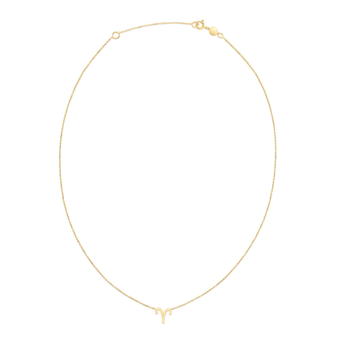 14K Yellow Gold Aries Necklace