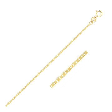 10k Yellow Gold Mariner Link Chain (1.20 mm)