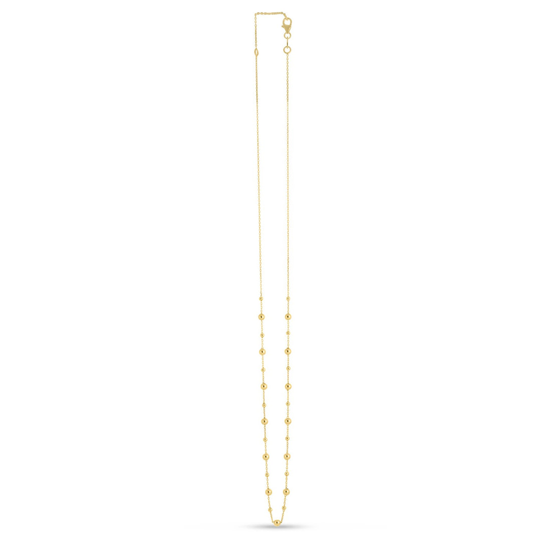 14k Yellow Gold Bead Necklace