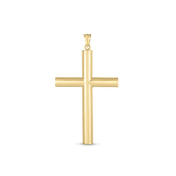 14k Yellow Gold High Polish Classic Cross Pendant