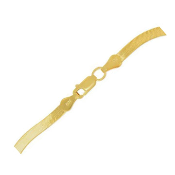 14k Yellow Gold Super Flex Herringbone Bracelet (1.50 mm)