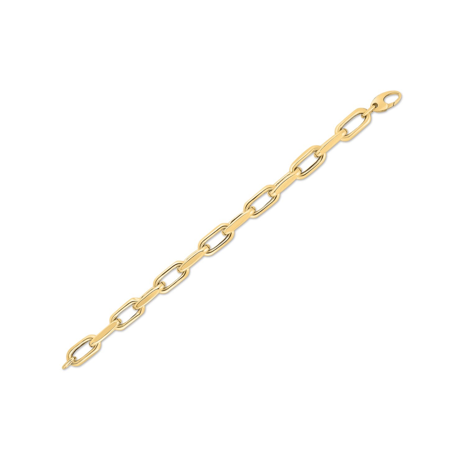 14k Yellow Gold French Cable Link Bracelet  (9.00 mm)