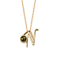 A-Z 26 Letters Custom Projection Necklace 925 Sterling Silver