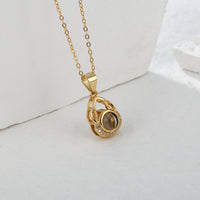 Personalized Projection Necklace Cute Bag Photo Necklace