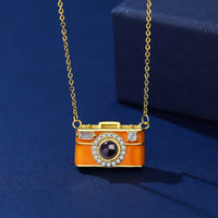Personalized Photo Necklace Projection Gem Camera Necklace Anniversary Gifts for Her