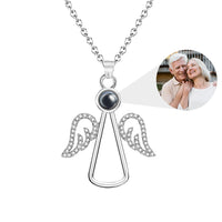 Personalized Photo Projection Necklace Angel Necklace Christmas Gifts