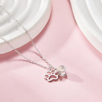 Custom Photo Projection Necklace Claw Photo Pendant Necklace Gift for Women
