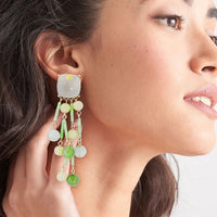 Acrylic Bead Dangle Earrings - Coolpeacock