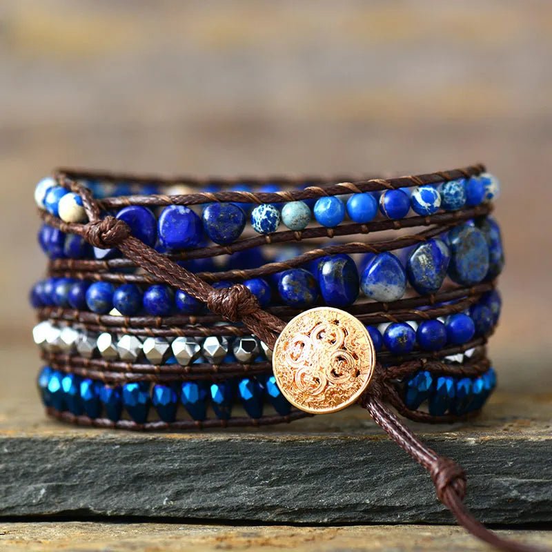 Alloy Bead Braided Bracelet - Coolpeacock
