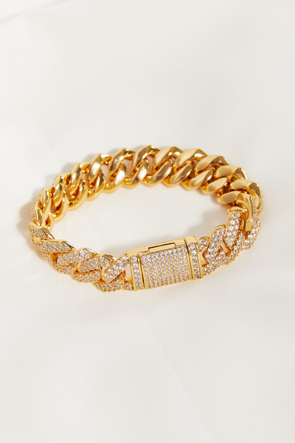 Alloy Inlaid Zircon Bracelet - Coolpeacock