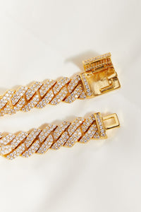 Alloy Inlaid Zircon Bracelet - Coolpeacock