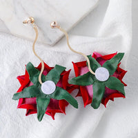Alloy Rose Dangle Earrings - Coolpeacock