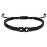 Alphabet Bracelet Heart Shape Braided Explosive Gifts - Coolpeacock
