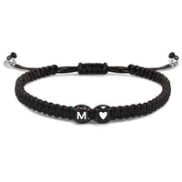 Alphabet Bracelet Heart Shape Braided Explosive Gifts - Coolpeacock
