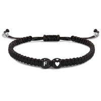 Alphabet Bracelet Heart Shape Braided Explosive Gifts - Coolpeacock