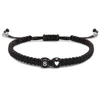 Alphabet Bracelet Heart Shape Braided Explosive Gifts - Coolpeacock