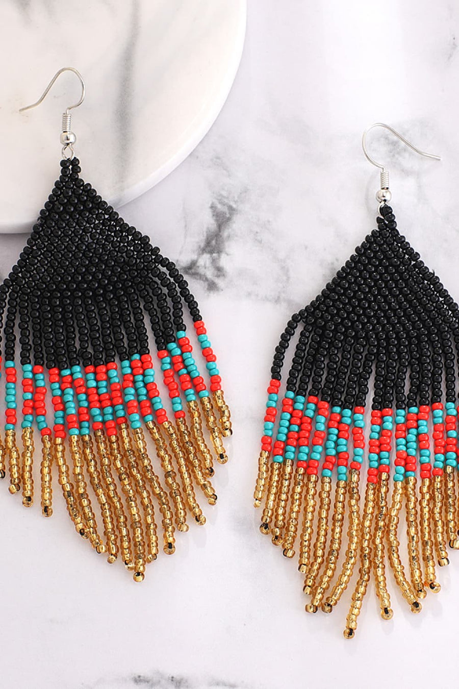 Beaded Dangle Earrings - Coolpeacock