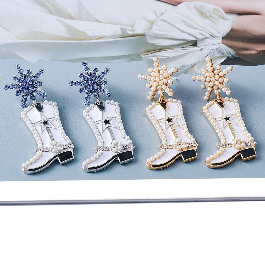 Boot Alloy Dangle Earrings - Coolpeacock