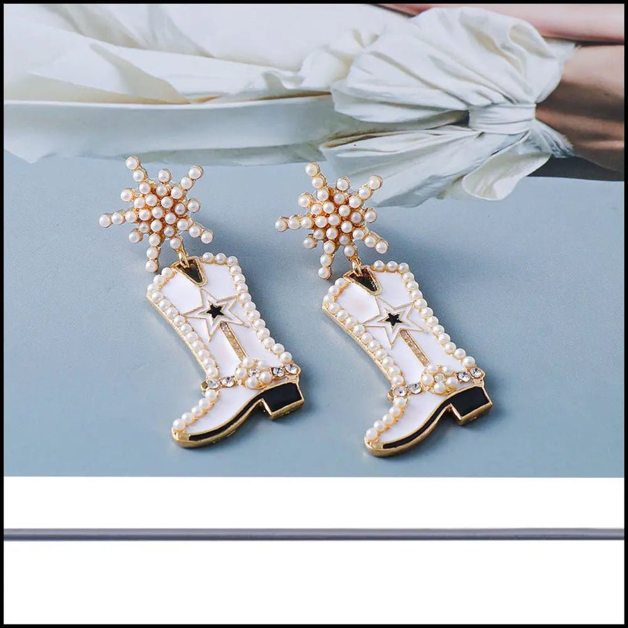 Boot Alloy Dangle Earrings - Coolpeacock