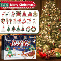 Christmas Advent Calendar Diy Bracelet Box Advent Calendar 24 - Frame Calendar Surprise Bell Box - Coolpeacock