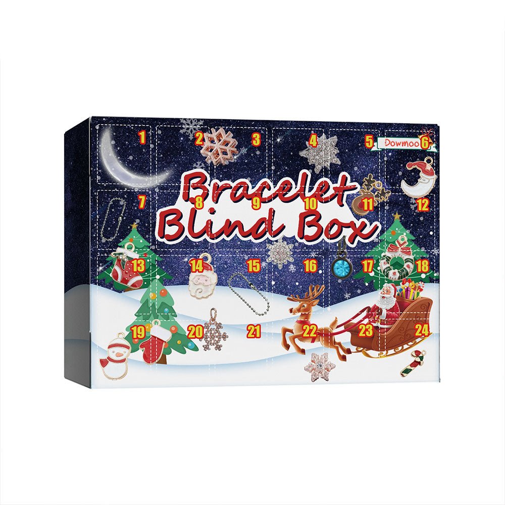 Christmas Advent Calendar Diy Bracelet Box Advent Calendar 24 - Frame Calendar Surprise Bell Box - Coolpeacock