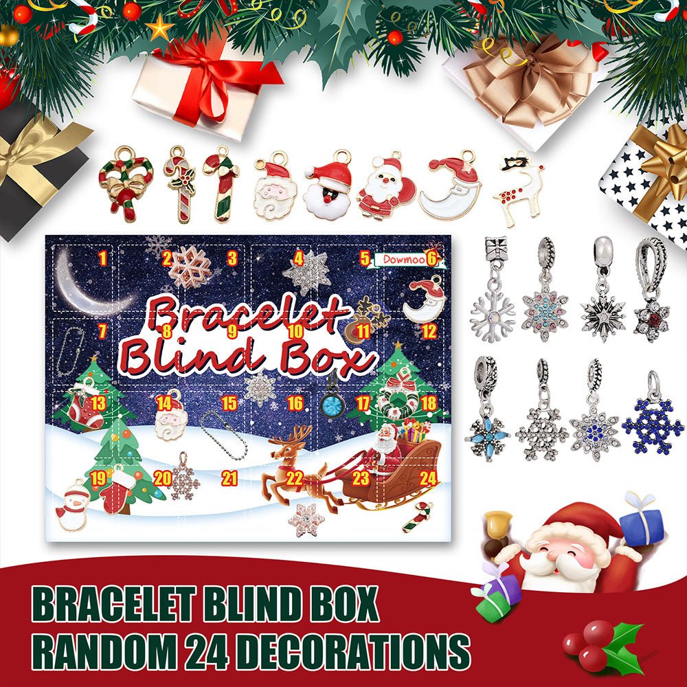 Christmas Advent Calendar Diy Bracelet Box Advent Calendar 24 - Frame Calendar Surprise Bell Box - Coolpeacock
