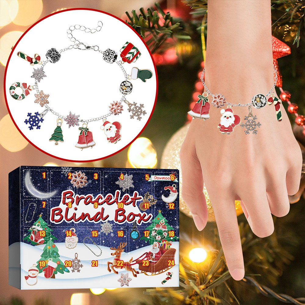 Christmas Advent Calendar Diy Bracelet Box Advent Calendar 24 - Frame Calendar Surprise Bell Box - Coolpeacock