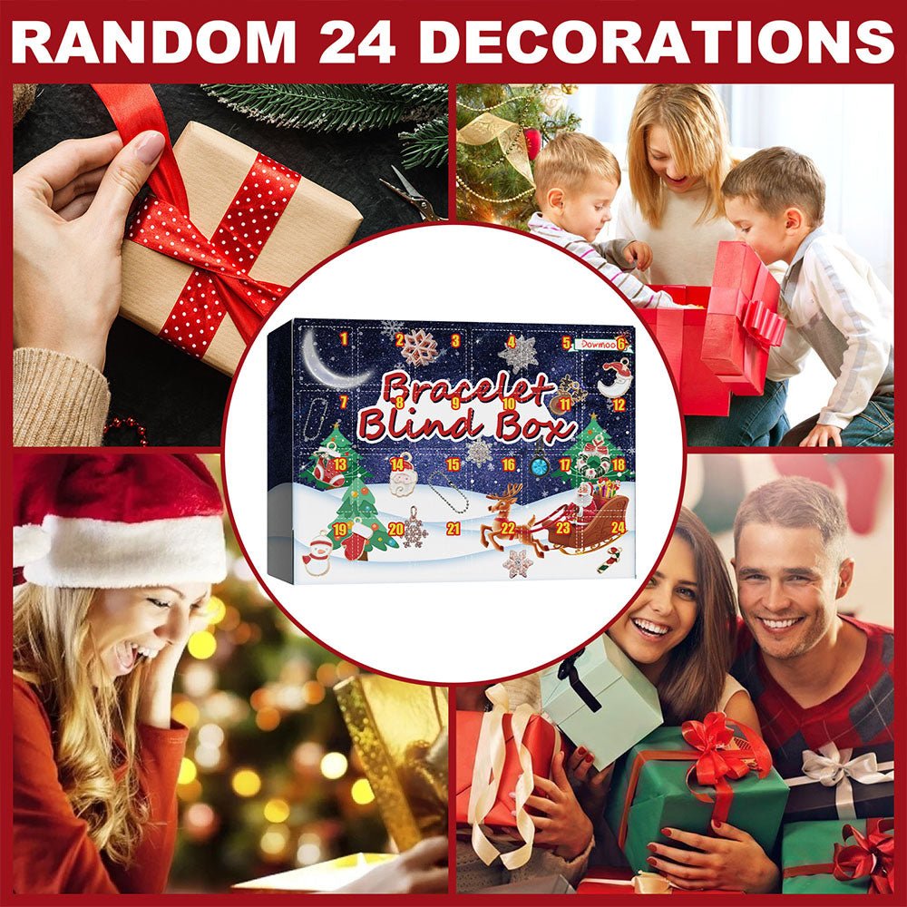 Christmas Advent Calendar Diy Bracelet Box Advent Calendar 24 - Frame Calendar Surprise Bell Box - Coolpeacock