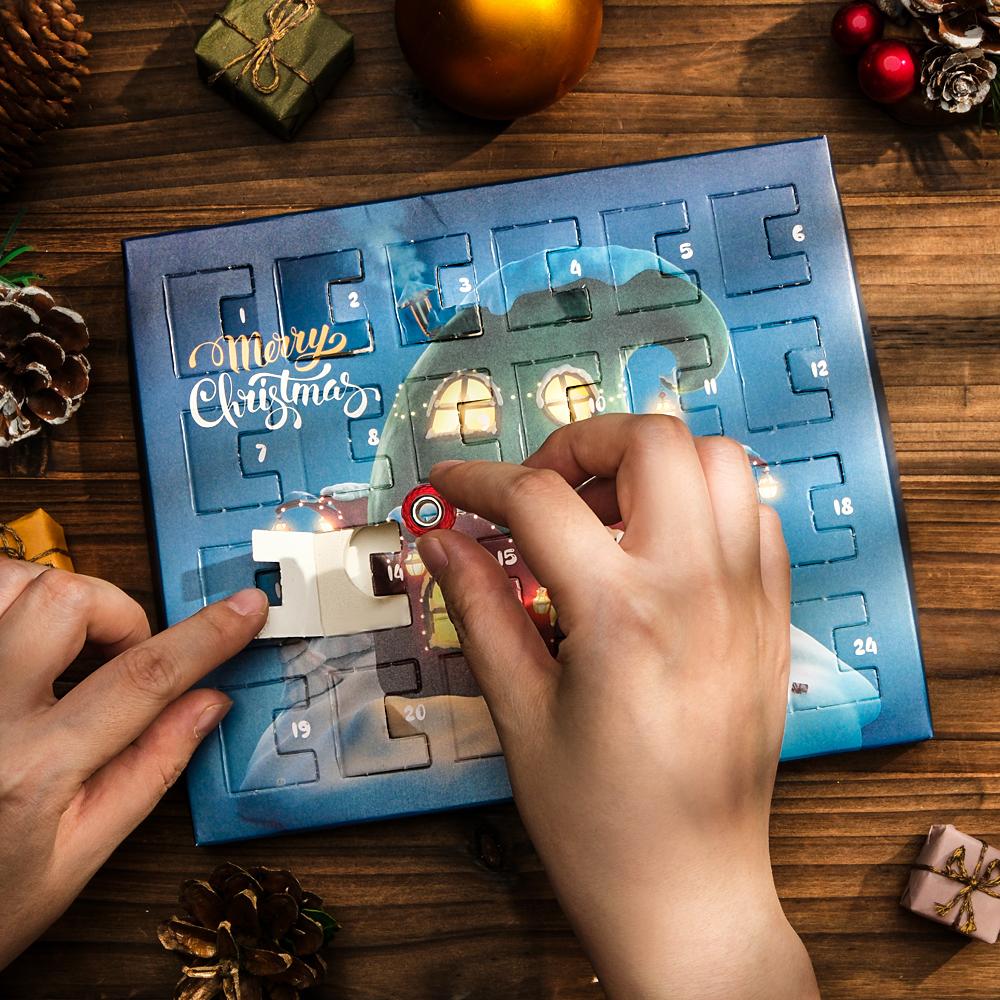 Christmas Charm Surprise Blind Box Charm Bracelet 24 Calendar Countdown Gift Box Bracelet DIY Charms - Coolpeacock