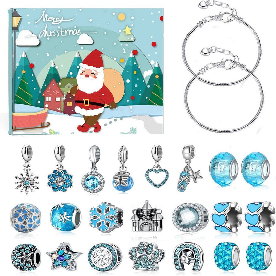 Christmas Gifts Advent Calendar Charm Christmas Countdown Calendar Box Set DIY Charm Jewellery - Coolpeacock