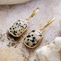 Copper Natural Stone Dangle Earrings - Coolpeacock