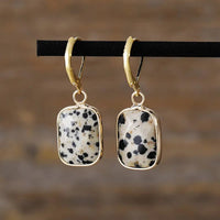 Copper Natural Stone Dangle Earrings - Coolpeacock