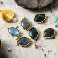 Copper Stone Teardrop Earrings - Coolpeacock
