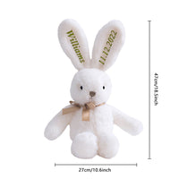 Custom Embroidered Bunny Personalised Long Ears Bunny Rabbit Easter Gift for Baby - Coolpeacock