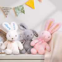 Custom Embroidered Bunny Personalised Long Ears Bunny Rabbit Easter Gift for Baby - Coolpeacock