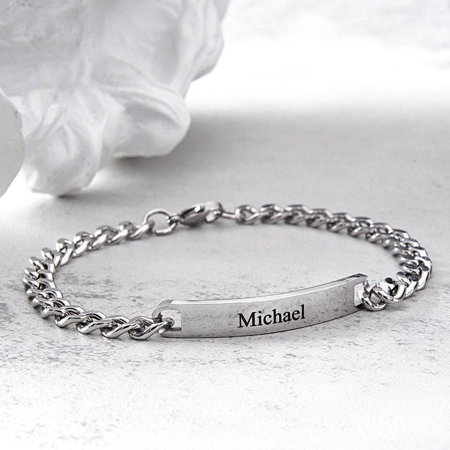 Custom Engraved Bracelet Set Personalized Fashion Bracelet For Couples - Coolpeacock