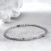 Custom Engraved Bracelet Set Personalized Fashion Bracelet For Couples - Coolpeacock