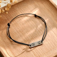 Custom Engraved Bracelet With Eyes Photo Eyes of Love Bracelet - Coolpeacock