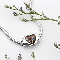 Custom Fingers Heart Photo Charm S925 Silver - Coolpeacock