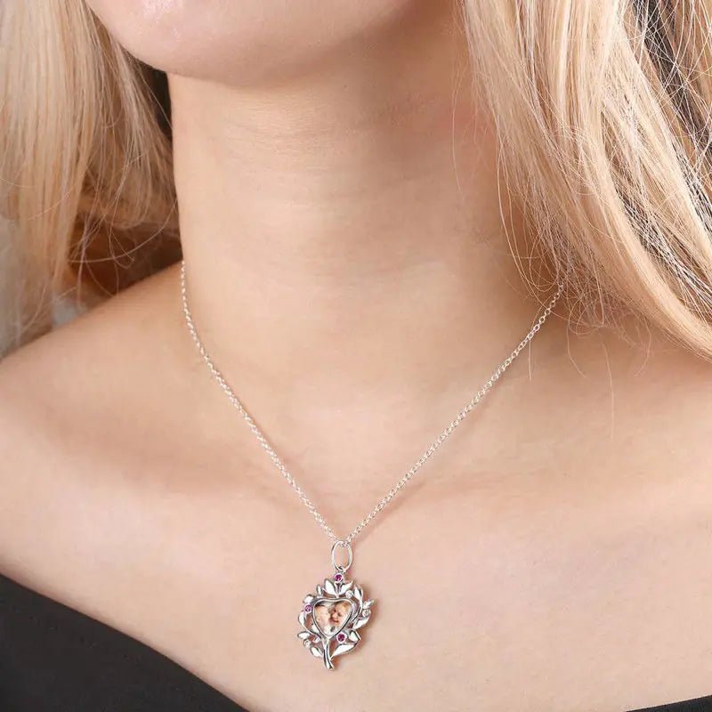 Custom Heart Photo Pendant - Coolpeacock