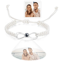 Custom Infinity Projection Photo Bracelet Couple Jewelry - Coolpeacock
