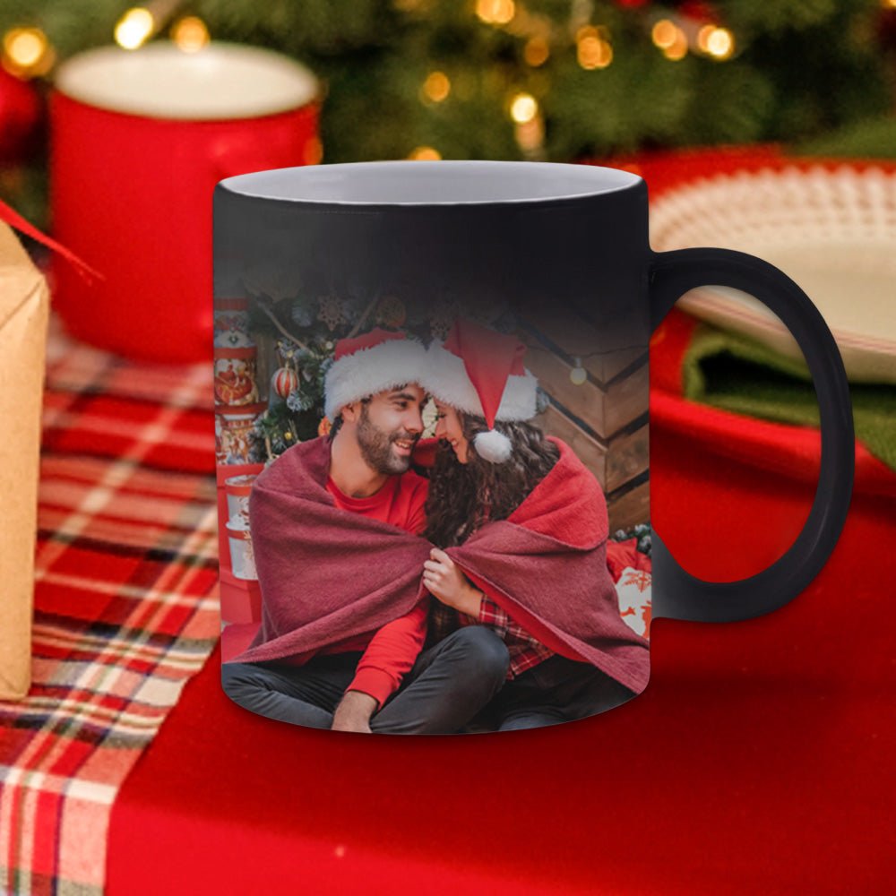 Custom Magic Photo Mug Color Changing Coffee Mug With 2 same Photos - Coolpeacock