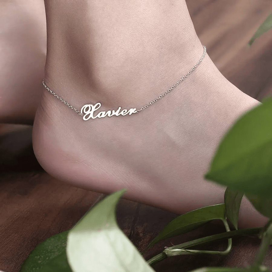 Custom Name Anklet Stainless Steel - Coolpeacock