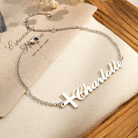 Custom Name Cross Bracelet | Personalized Jewelry for Unique Style - Coolpeacock