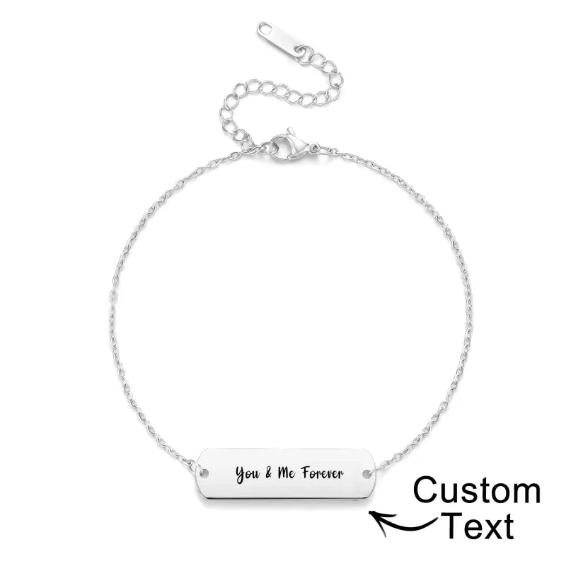 Custom Photo Bracelet Eyes Bracelet Bar Bracelet Gifts for Her - Coolpeacock